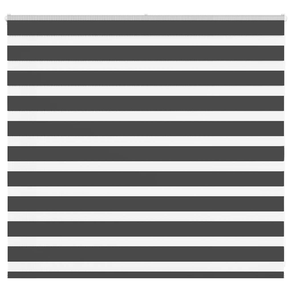vidaXL Zebra Blind Black 160x100 cm Fabric Width 155.9 cm Polyester 1