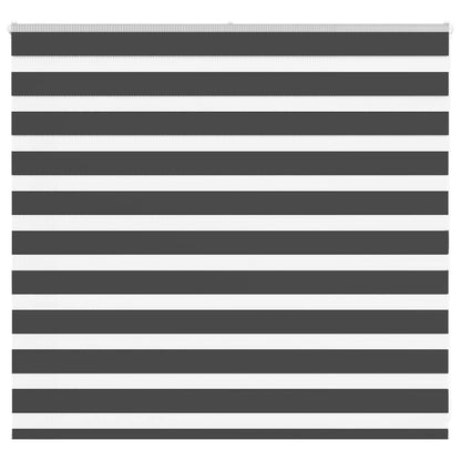 vidaXL Zebra Blind Black 160x100 cm Fabric Width 155.9 cm Polyester 1