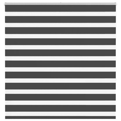 vidaXL Zebra Blind Black 150x150 cm Fabric Width 145.9 cm Polyester 1