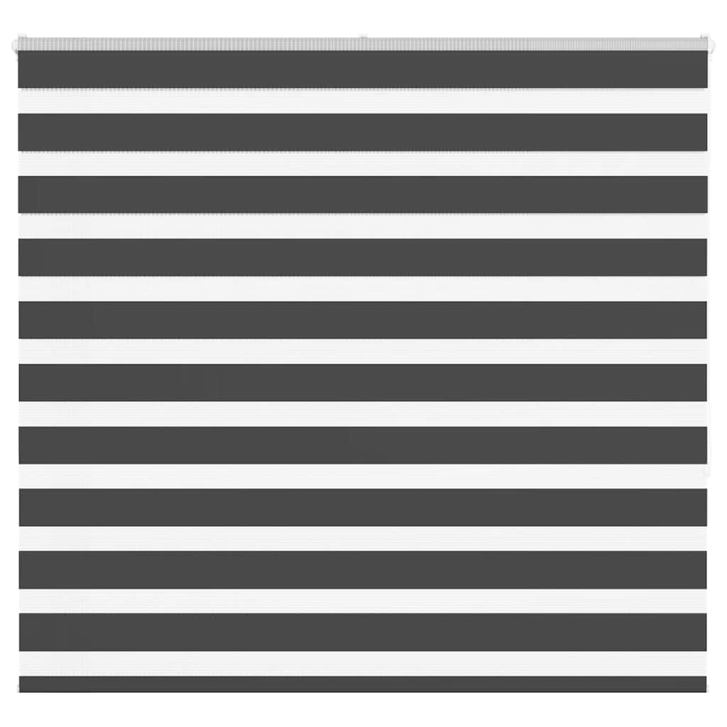 vidaXL Zebra Blind Black 160x150 cm Fabric Width 155,9 cm Polyester 2