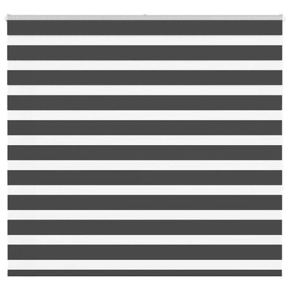 vidaXL Zebra Blind Black 160x150 cm Fabric Width 155,9 cm Polyester 2