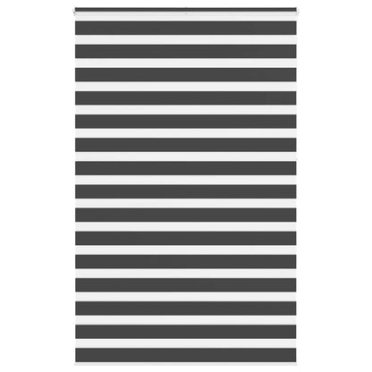 vidaXL Zebra Blind Black 150x230 cm Fabric Width 145.9 cm Polyester 1