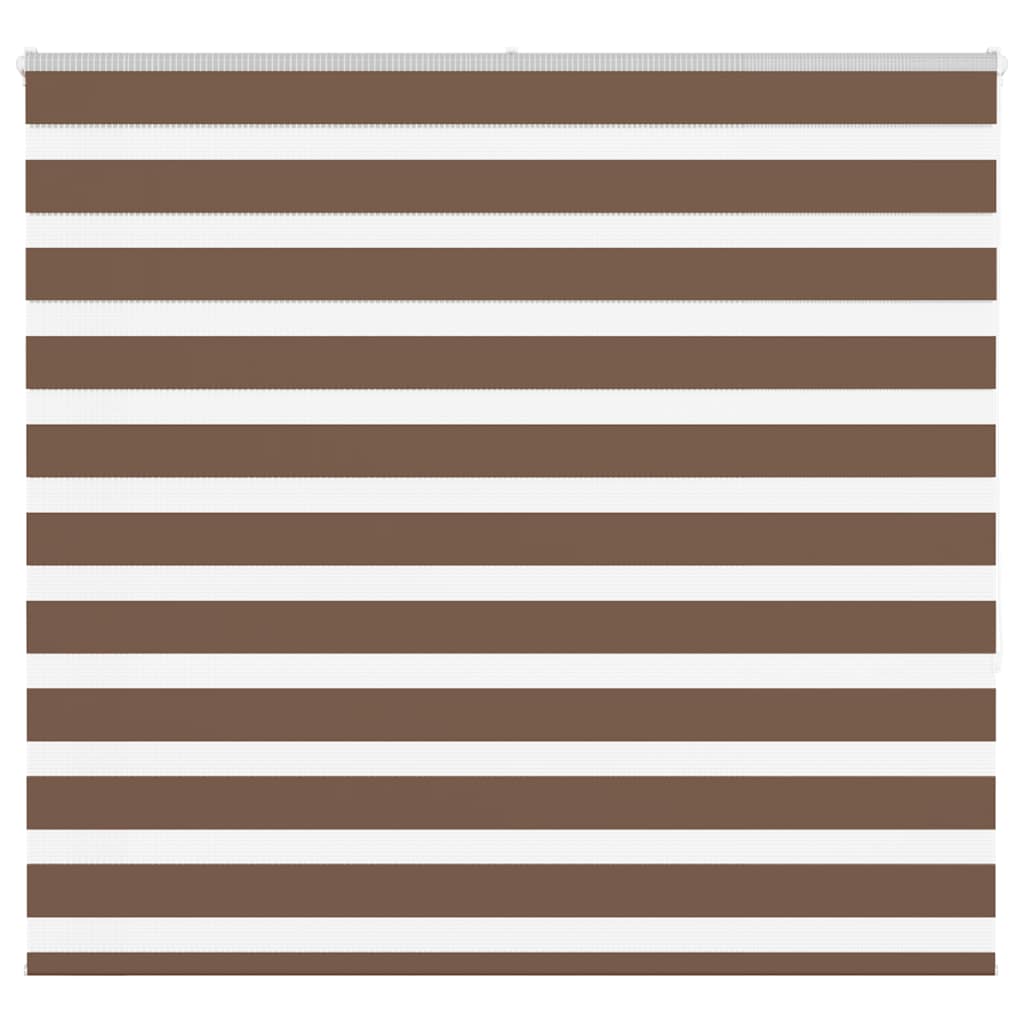 vidaXL Zebra Blind Brown 160x150 cm Fabric Width 155.9 cm Polyester 1