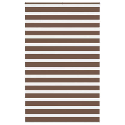 vidaXL Zebra Blind Brown 150x200 cm Fabric Width 145.9 cm Polyester 1