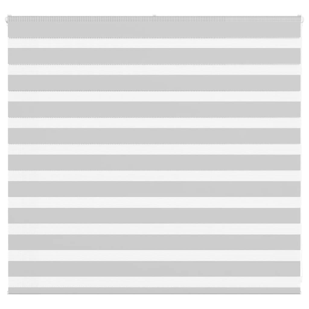 vidaXL Zebra Blind Light Grey 160x100 cm Fabric Width 155.9 cm Polyester 1