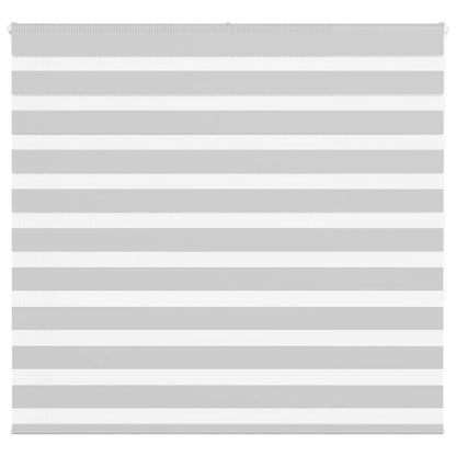 vidaXL Zebra Blind Light Grey 160x150 cm Fabric Width 155.9 cm Polyester 1