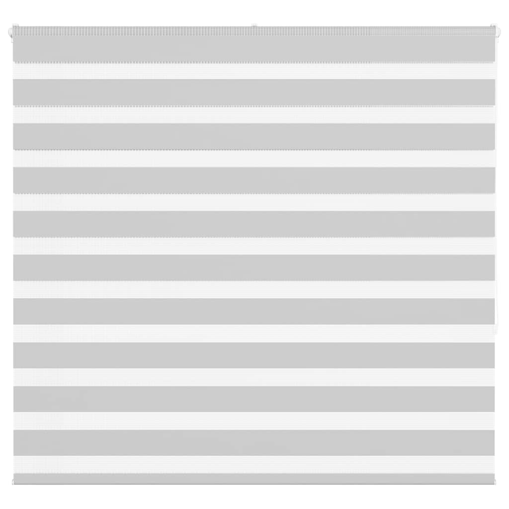 vidaXL Zebra Blind Light Grey 165x150 cm Fabric Width 160.9 cm Polyester 1