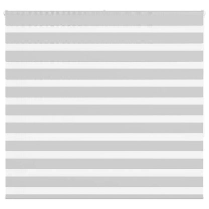 vidaXL Zebra Blind Light Grey 165x150 cm Fabric Width 160.9 cm Polyester 1