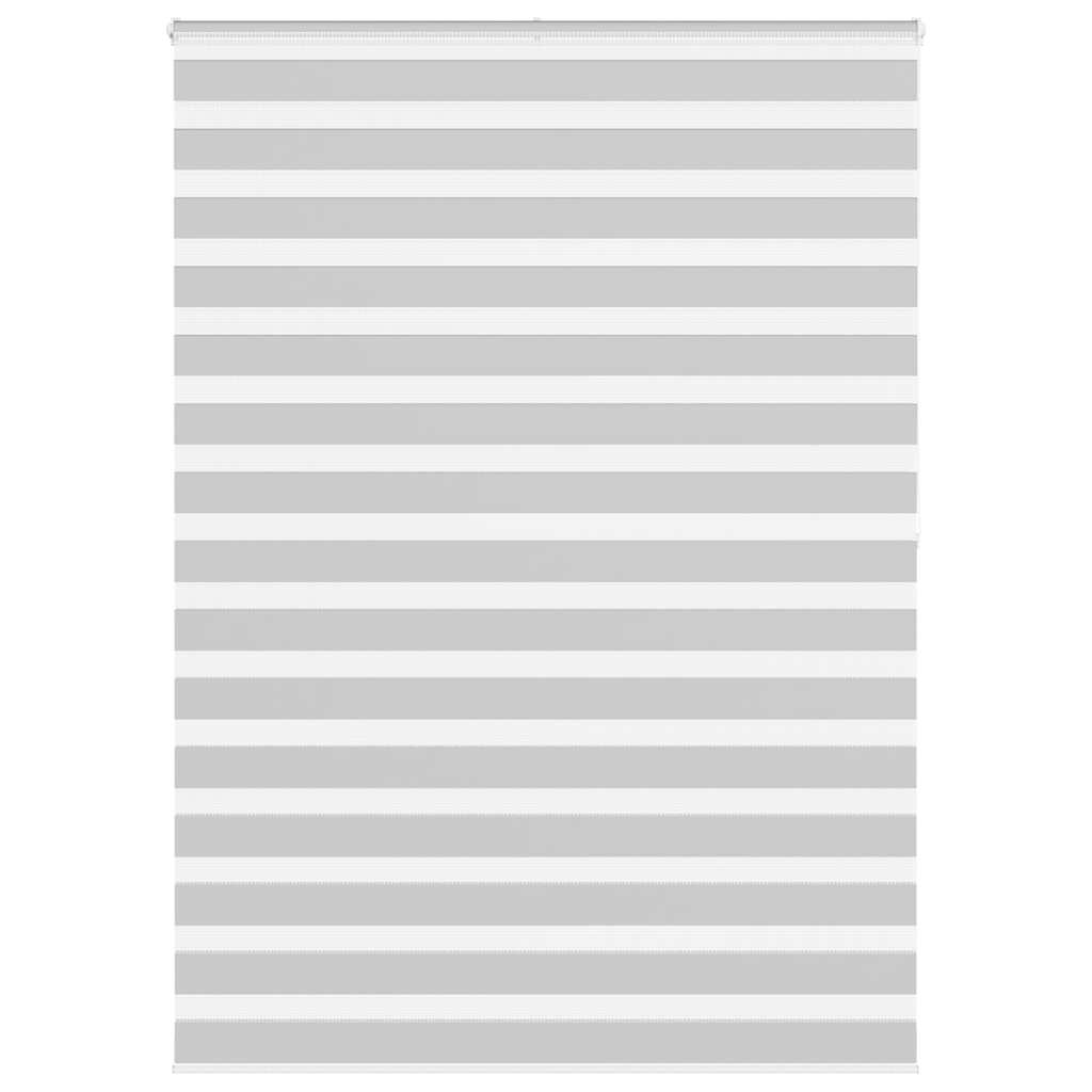 vidaXL Zebra Blind Light Grey 155x200 cm Fabric Width 150.9 cm Polyester 1