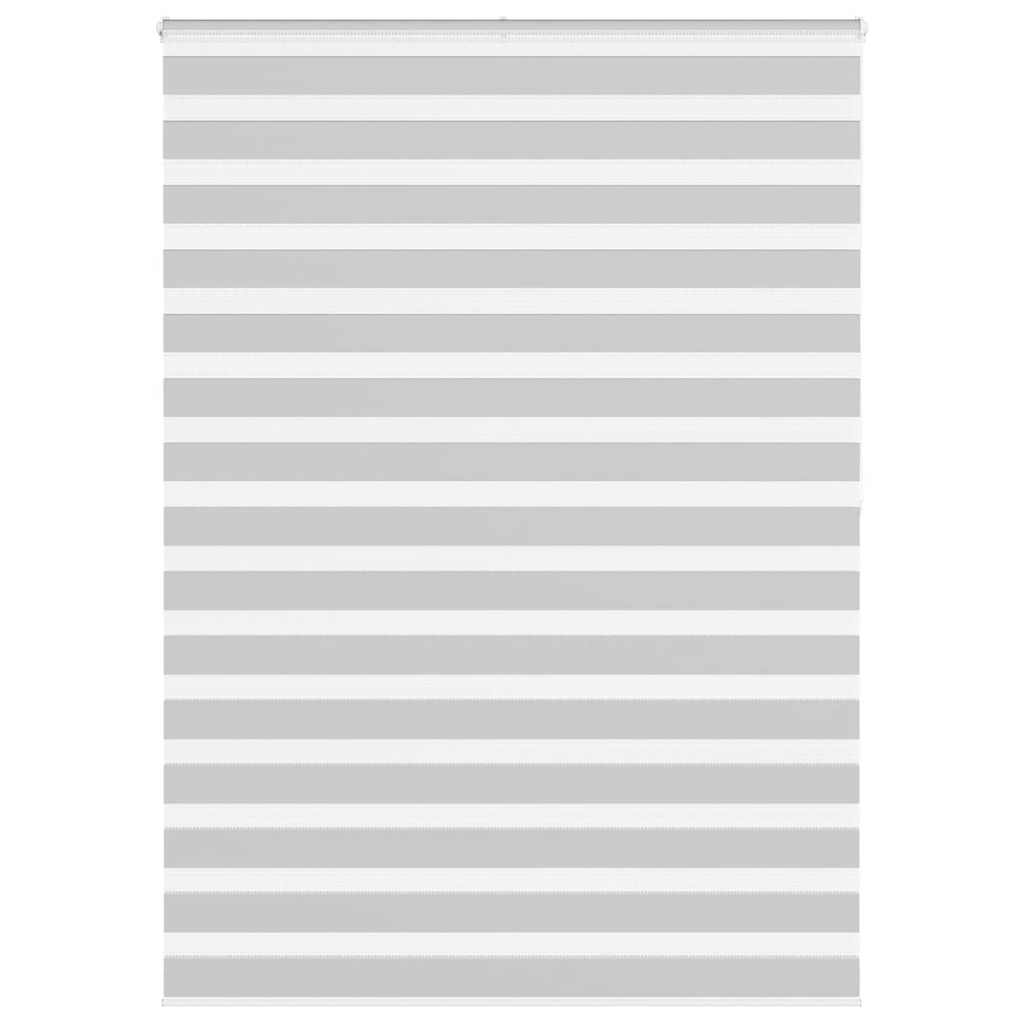 vidaXL Zebra Blind Light Grey 160x200 cm Fabric Width 155.9 cm Polyester 1
