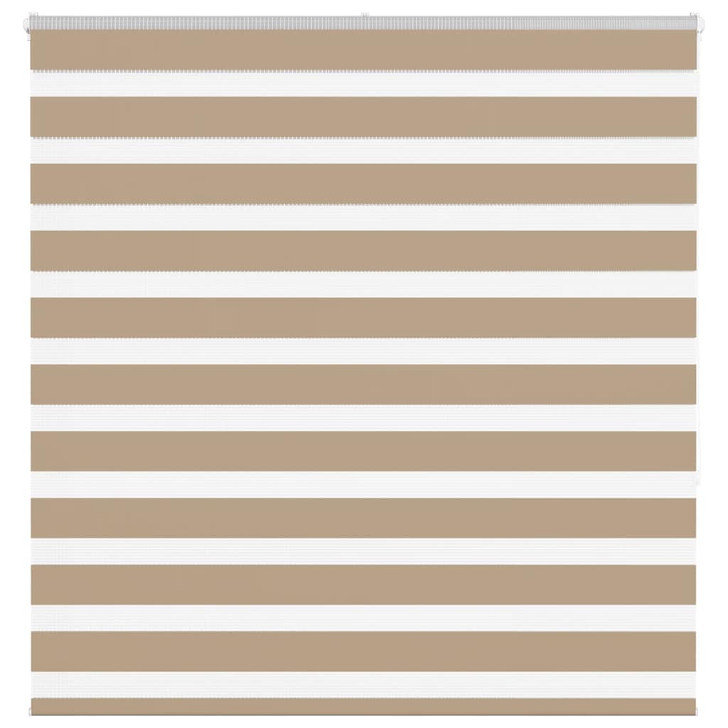 vidaXL Zebra Blind Sand Brown 145x150 cm Fabric Width 140.9 cm Polyester 1