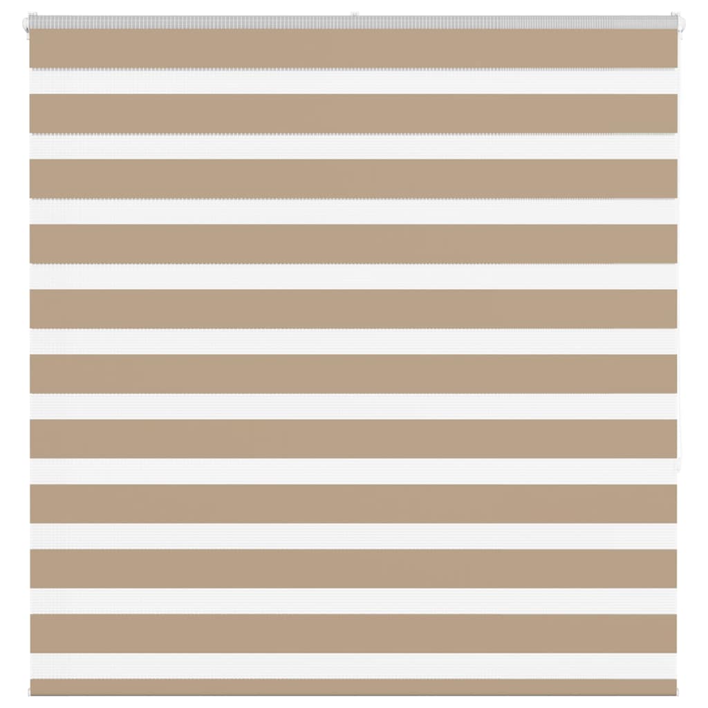 vidaXL Zebra Blind Sand Brown 150x150 cm Fabric Width 145.9 cm Polyester 1