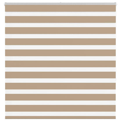 vidaXL Zebra Blind Sand Brown 150x150 cm Fabric Width 145.9 cm Polyester 1