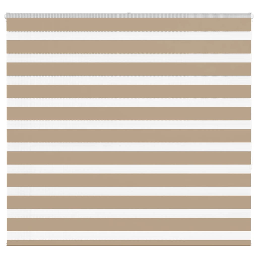 vidaXL Zebra Blind Sand Brown 155x150 cm Fabric Width 150.9 cm Polyester 1