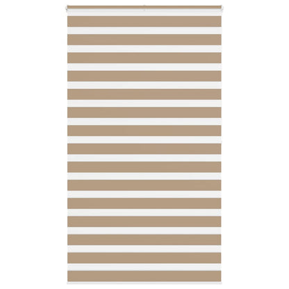 vidaXL Zebra Blind Sand Brown 135x200 cm Fabric Width 130.9 cm Polyester 1