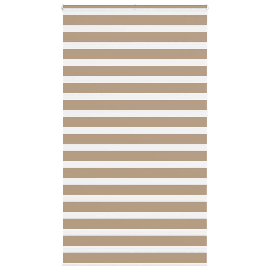 vidaXL Zebra Blind Sand Brown 120x230 cm Fabric Width 115.9 cm Polyester 1