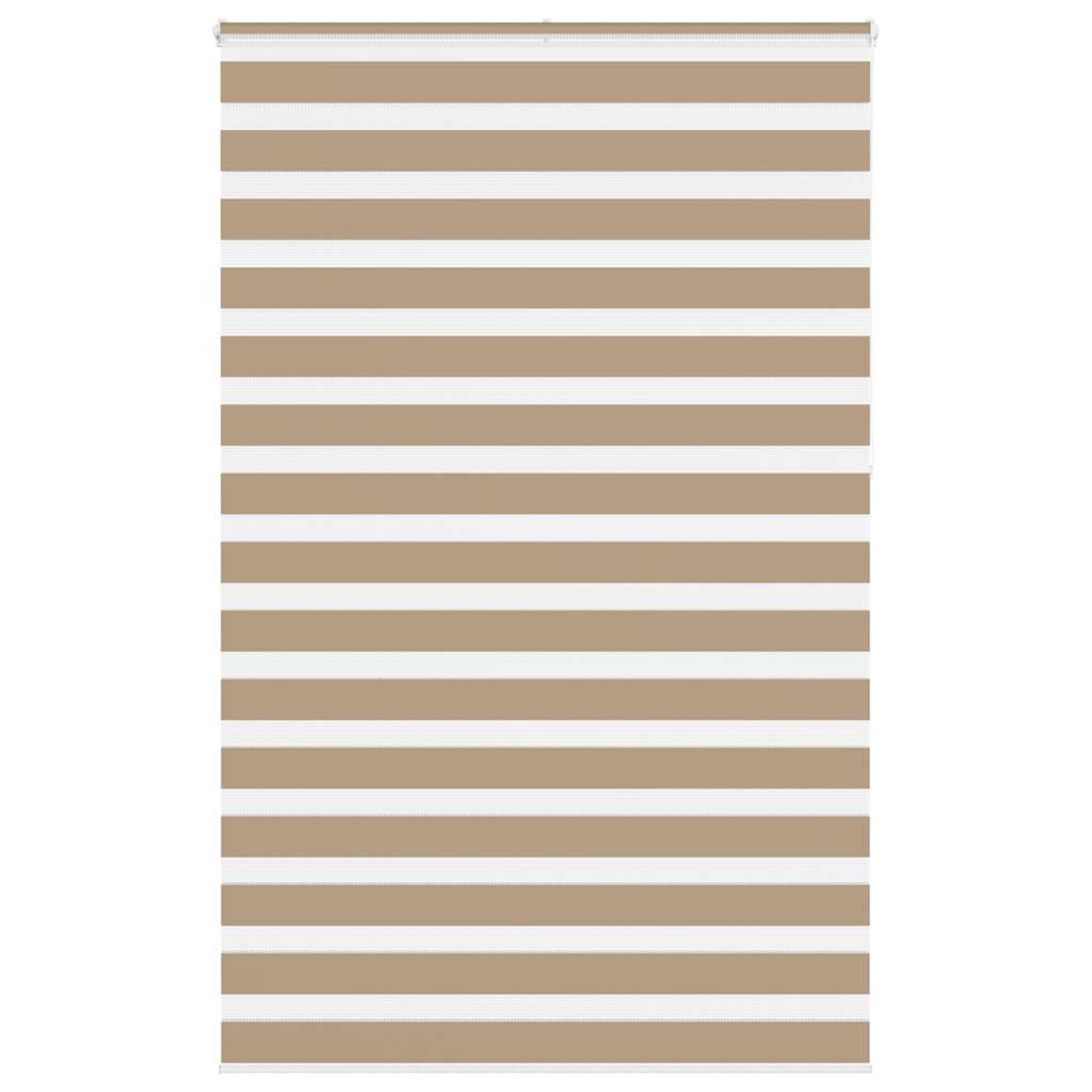 vidaXL Zebra Blind Sand Brown 145x230 cm Fabric Width 140.9 cm 2