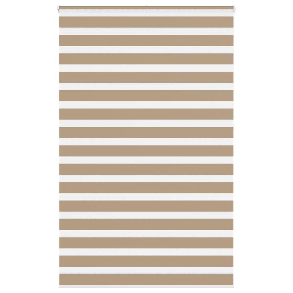 vidaXL Zebra Blind Sand Brown 150x230 cm Fabric Width 145.9 cm Polyester 1