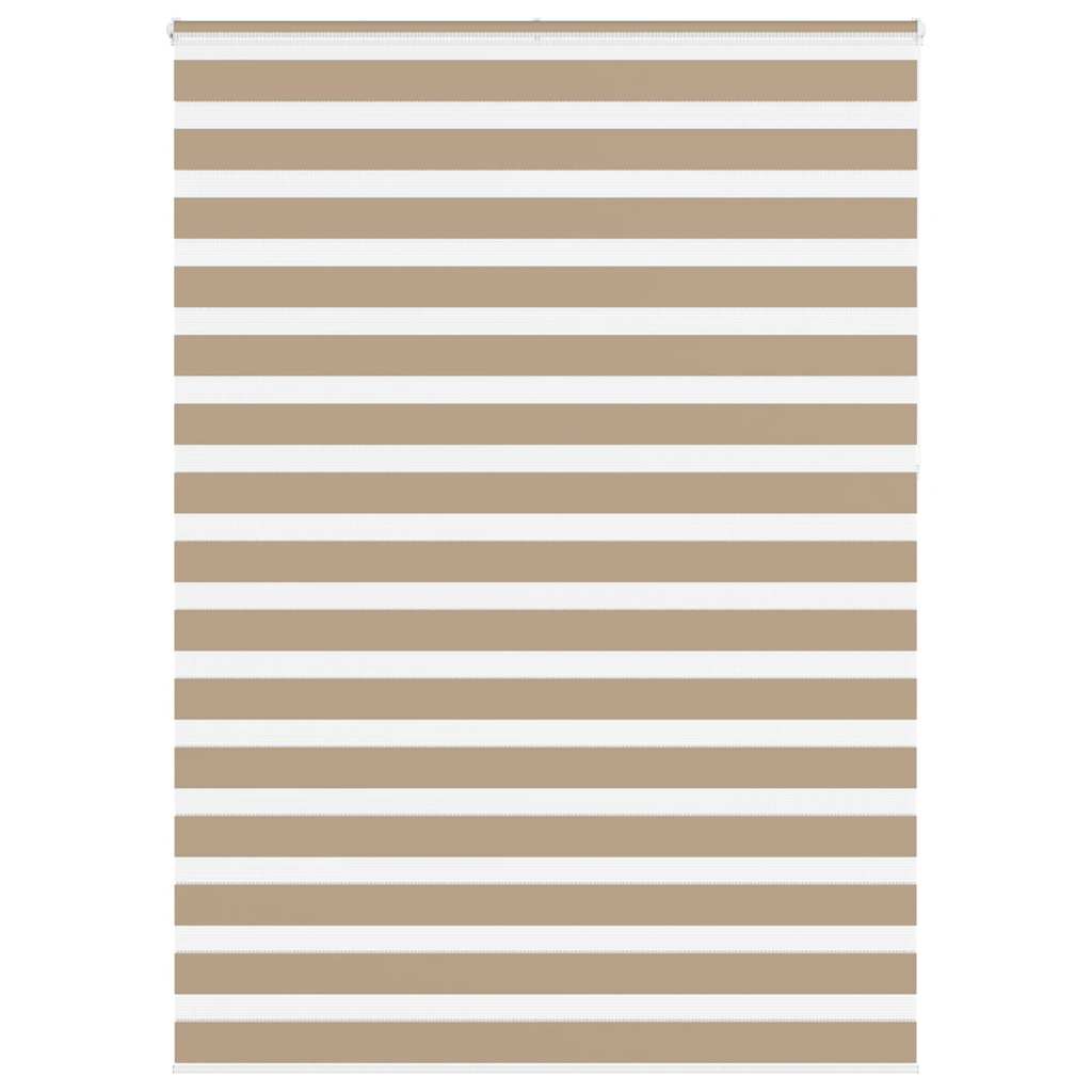 vidaXL Zebra Blind Sand Brown 160x230 cm Fabric Width 155.9 cm Polyester 1