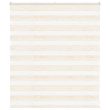 vidaXL Zebra Blind Marble Beige 130x100 cm Fabric Width 125.9 cm Polyester 1