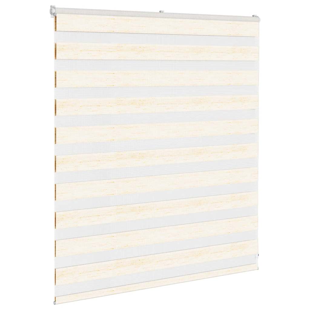 vidaXL Zebra Blind Marble Beige 130x100 cm Fabric Width 125.9 cm Polyester 3