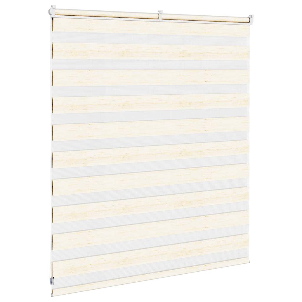 vidaXL Zebra Blind Marble Beige 130x100 cm Fabric Width 125.9 cm Polyester 4