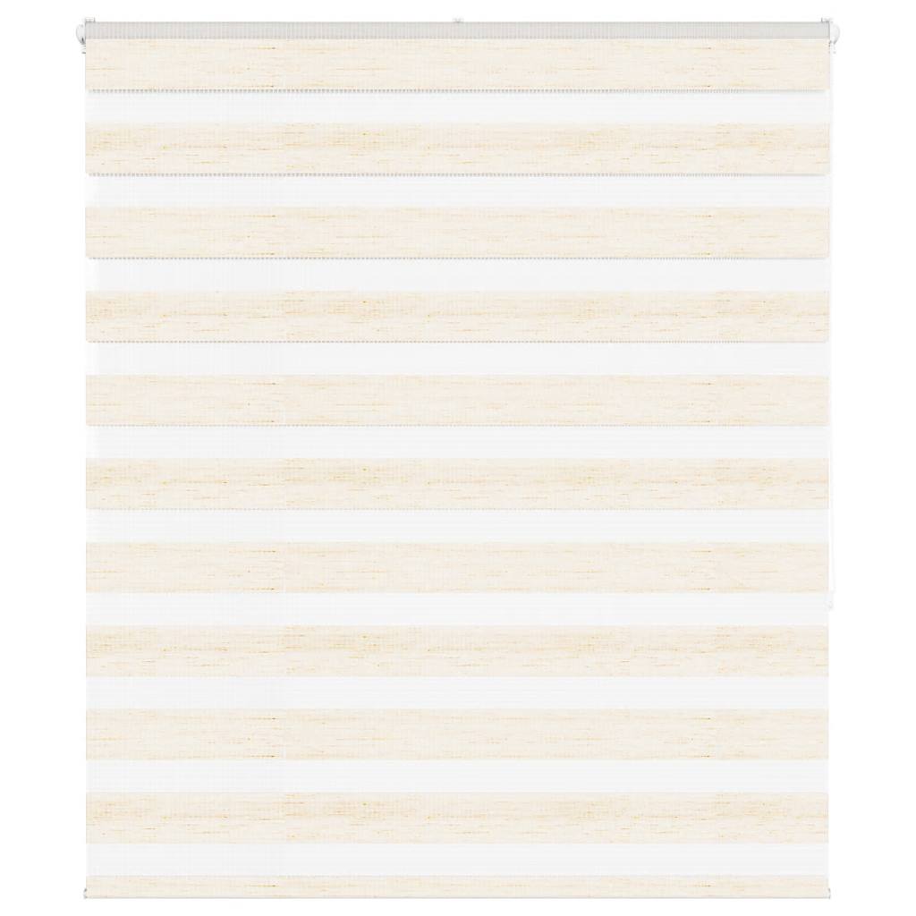 vidaXL Zebra Blind Marble Beige 130x150 cm Fabric Width 125.9 cm Polyester 1