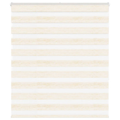 vidaXL Zebra Blind Marble Beige 130x150 cm Fabric Width 125.9 cm Polyester 1