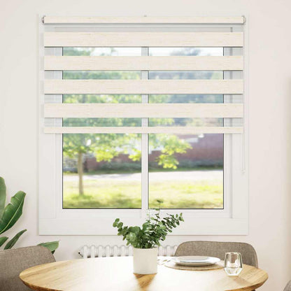 vidaXL Zebra Blind Marble Beige 130x150 cm Fabric Width 125.9 cm Polyester 2
