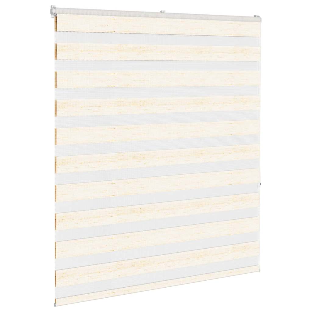 vidaXL Zebra Blind Marble Beige 130x150 cm Fabric Width 125.9 cm Polyester 3