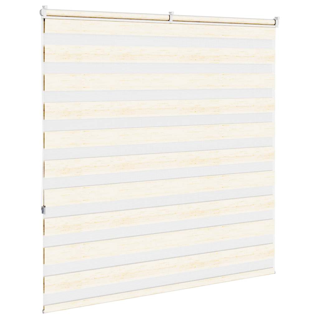 vidaXL Zebra Blind Marble Beige 140x150 cm Fabric Width 135.9 cm Polyester 4