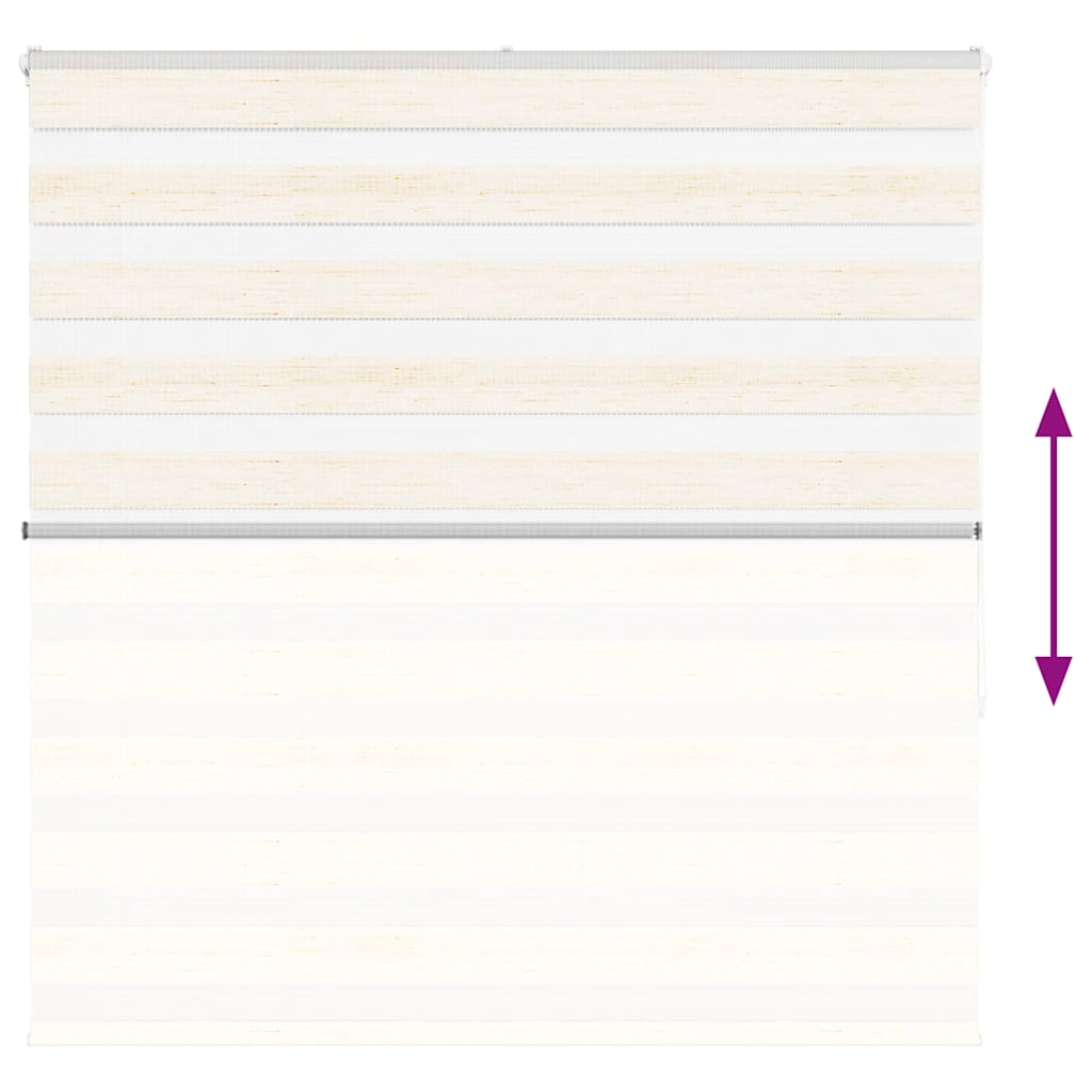 vidaXL Zebra Blind Marble Beige 140x150 cm Fabric Width 135.9 cm Polyester 5