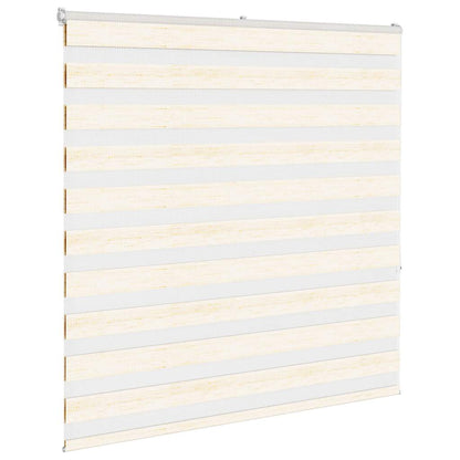 vidaXL Zebra Blind Marble Beige 145x150 cm Fabric Width 140.9 cm Polyester 3