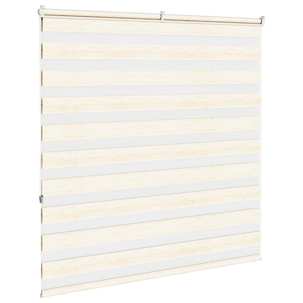 vidaXL Zebra Blind Marble Beige 145x150 cm Fabric Width 140.9 cm Polyester 4