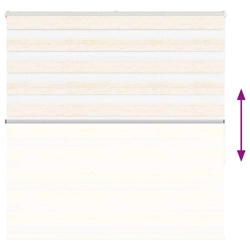vidaXL Zebra Blind Marble Beige 145x150 cm Fabric Width 140.9 cm Polyester 5