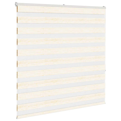 vidaXL Zebra Blind Marble Beige 150x150 cm Fabric Width 145.9 cm Polyester 3