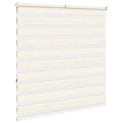 vidaXL Zebra Blind Marble Beige 150x150 cm Fabric Width 145.9 cm Polyester 4