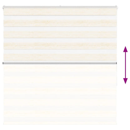 vidaXL Zebra Blind Marble Beige 150x150 cm Fabric Width 145.9 cm Polyester 5