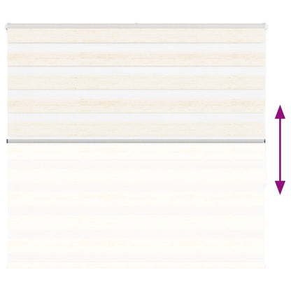 vidaXL Zebra Blind Marble Beige 155x150 cm Fabric Width 150.9 cm Polyester 5