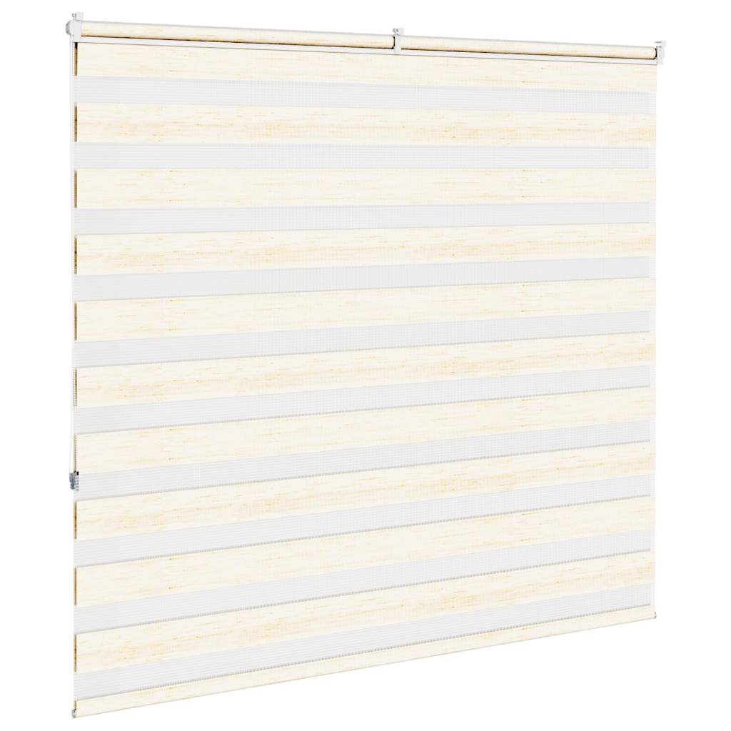 vidaXL Zebra Blind Marble Beige 160x150 cm Fabric Width 155.9 cm Polyester 4