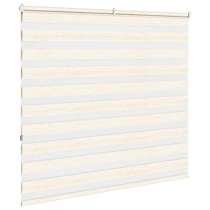 vidaXL Zebra Blind Marble Beige 160x150 cm Fabric Width 155.9 cm Polyester 4