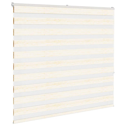 vidaXL Zebra Blind Marble Beige 165x150 cm Fabric Width 160,9 cm Polyester 3