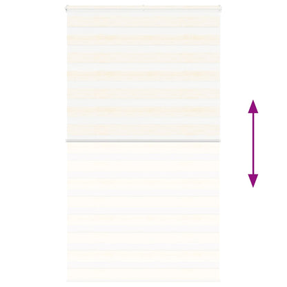 vidaXL Zebra Blind Marble Beige 120x200 cm Fabric Width 115.9 cm Polyester 5