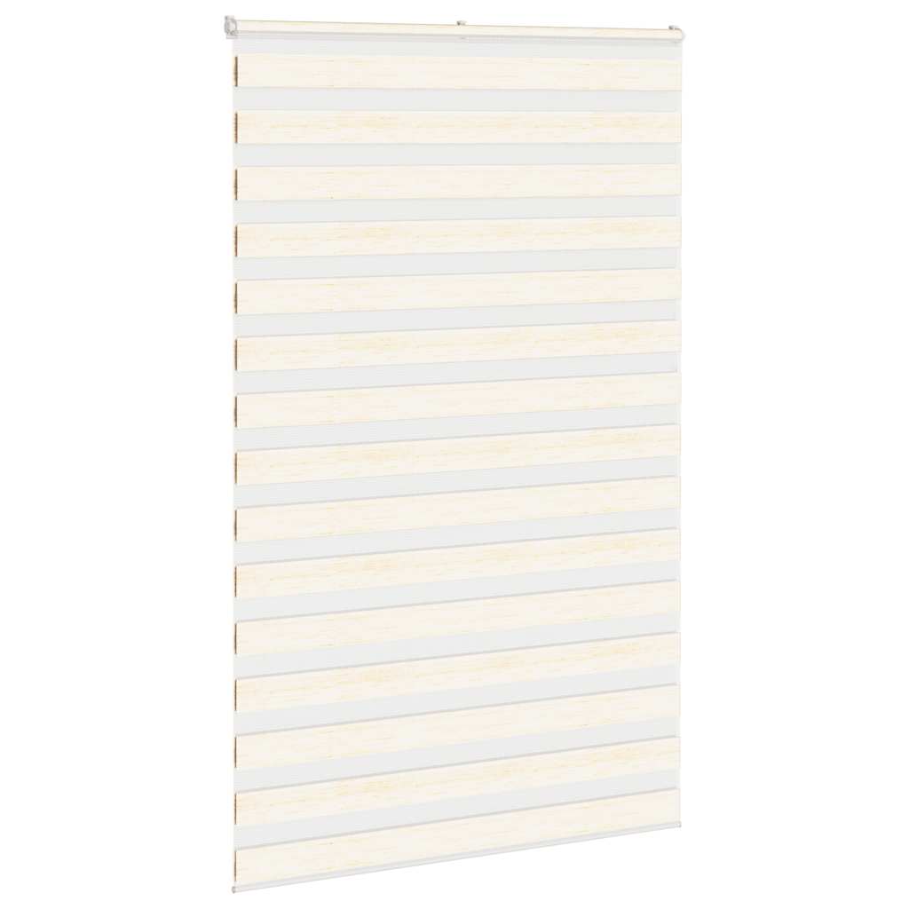 vidaXL Zebra Blind Marble Beige 145x200 cm Fabric Width 140.9 cm Polyester 3