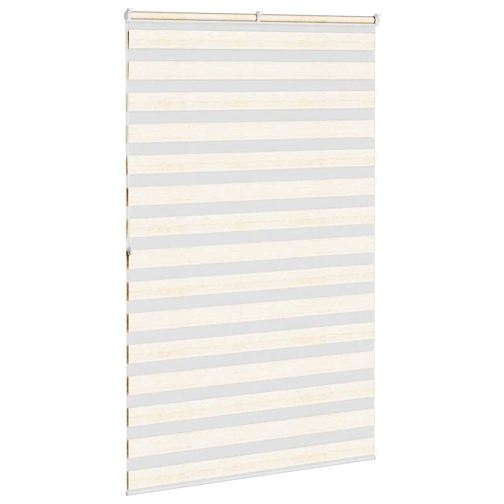 vidaXL Zebra Blind Marble Beige 145x200 cm Fabric Width 140.9 cm Polyester 4