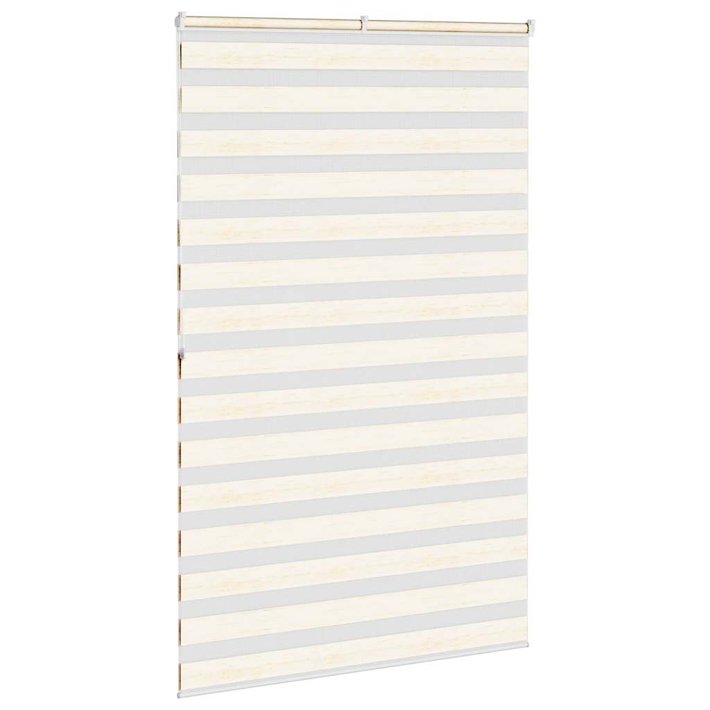 vidaXL Zebra Blind Marble Beige 150x200 cm Fabric Width 145.9 cm Polyester 4