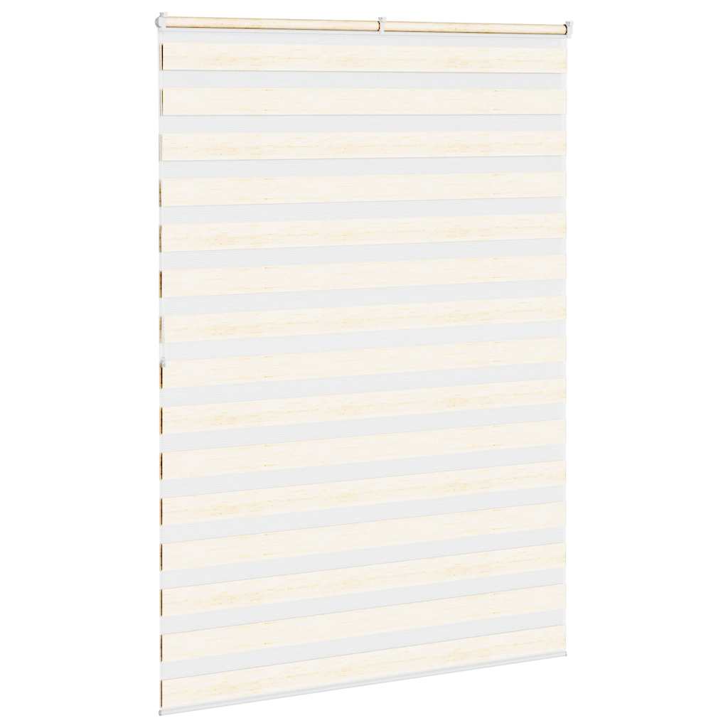 vidaXL Zebra Blind Marble Beige 155x200 cm Fabric Width 150.9 cm Polyester 4