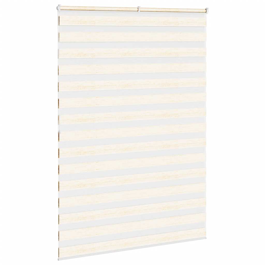 vidaXL Zebra Blind Marble Beige 160x200 cm Fabric Width 155.9 cm Polyester 4