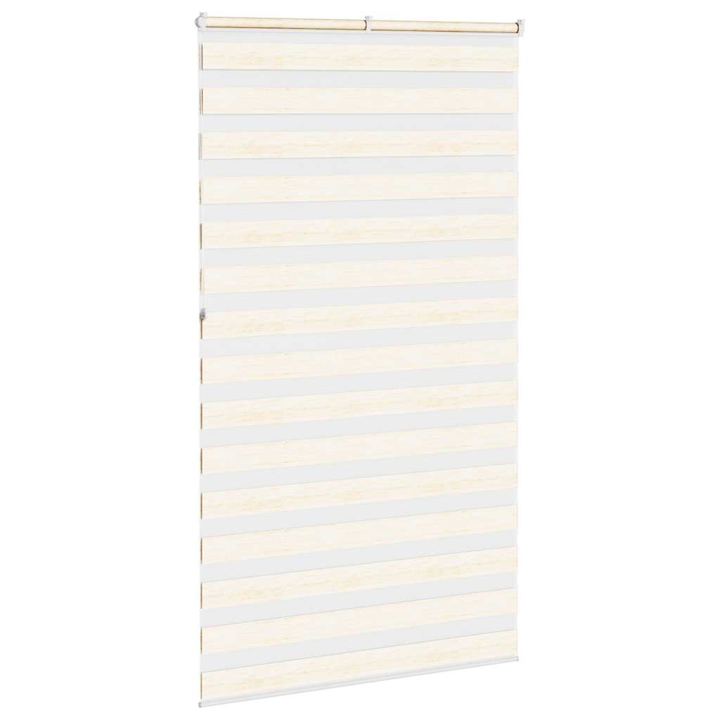vidaXL Zebra Blind Marble Beige 125x230 cm Fabric Width 120.9 cm Polyester 4