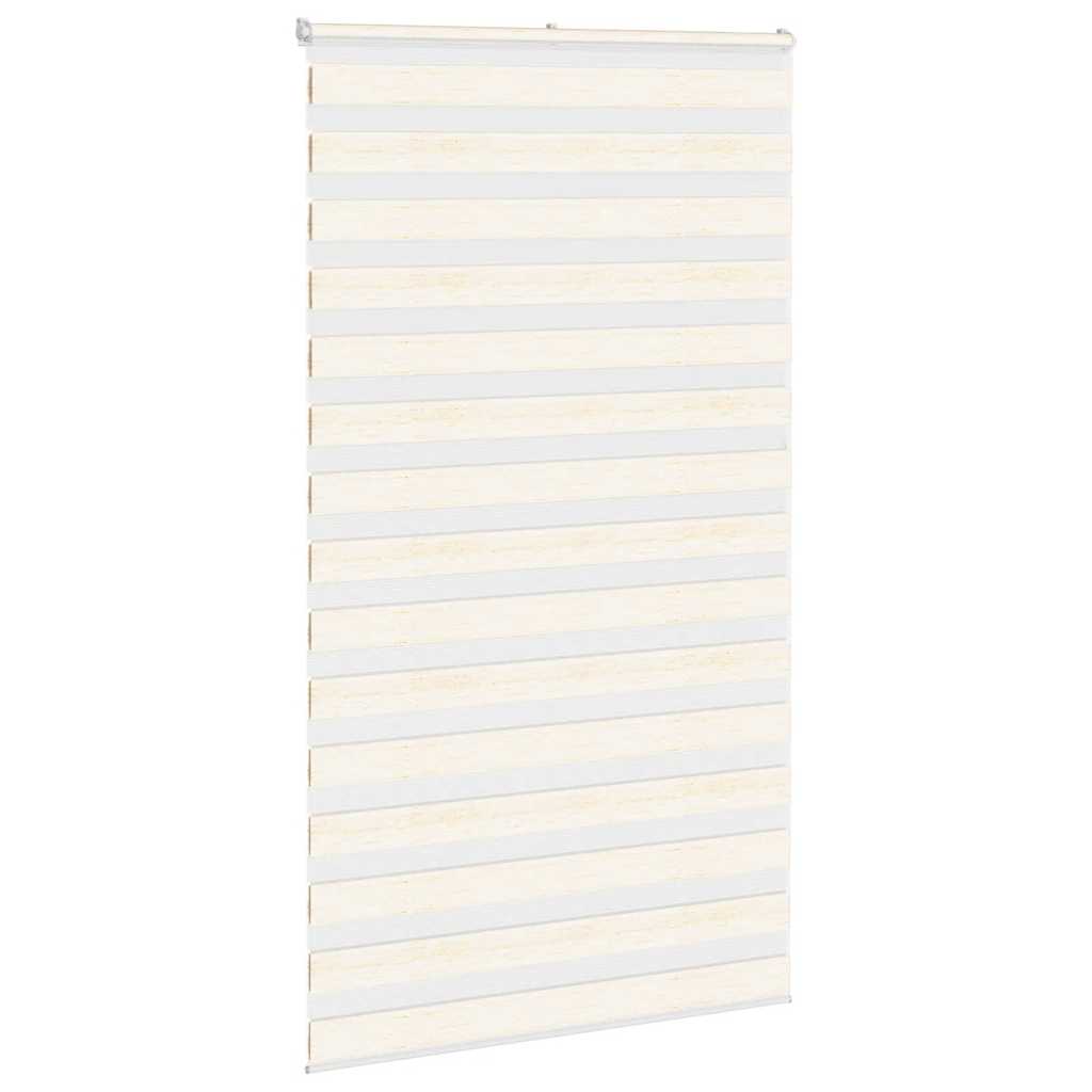 vidaXL Zebra Blind Marble Beige 130x230 cm Fabric Width 125.9 cm Polyester 3